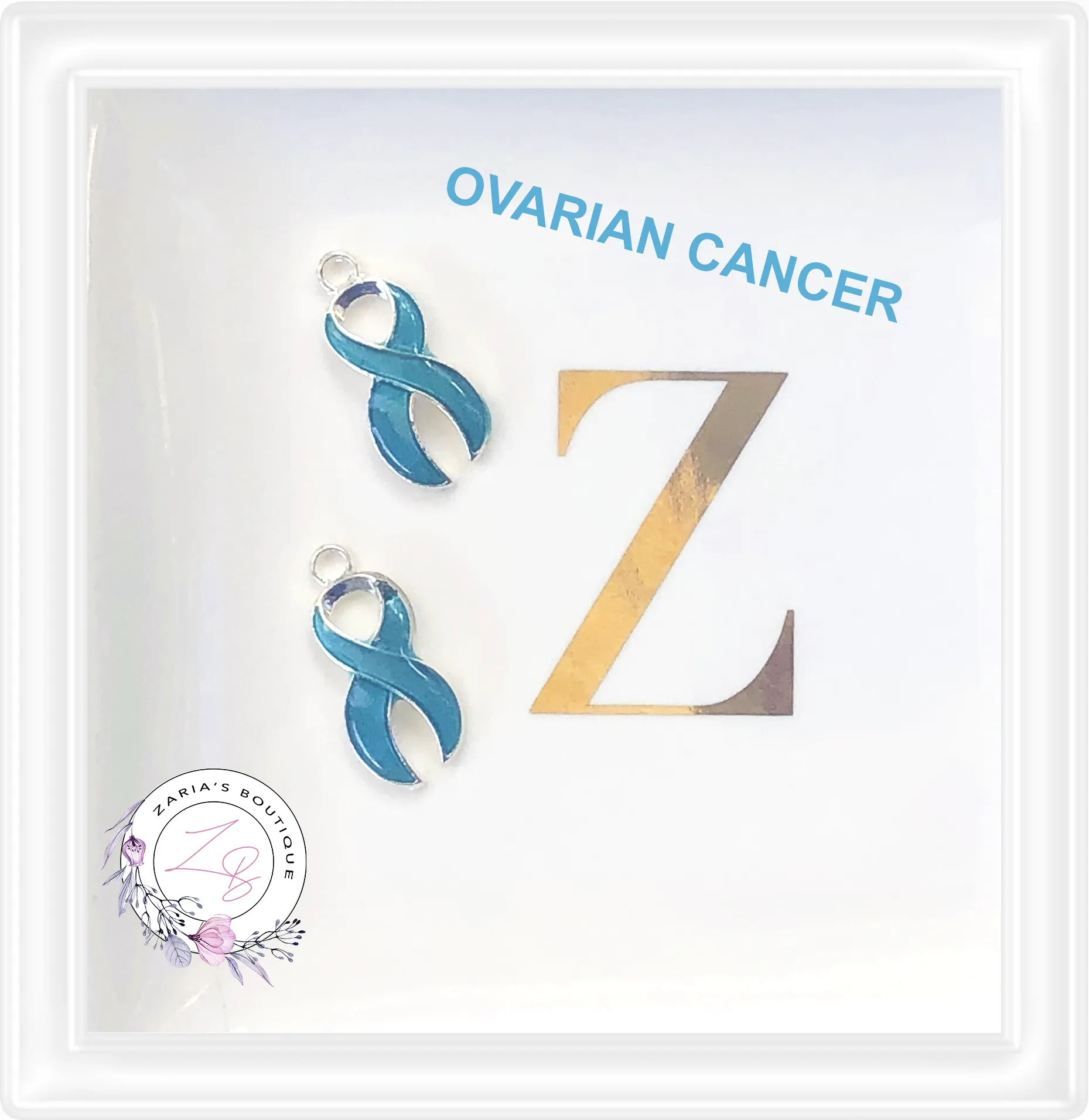 ⋅ Awareness Charms ⋅ TEAL Ribbons ⋅ Ovarian Cancer