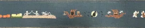 * Jane Burton Navy Halloween Belt