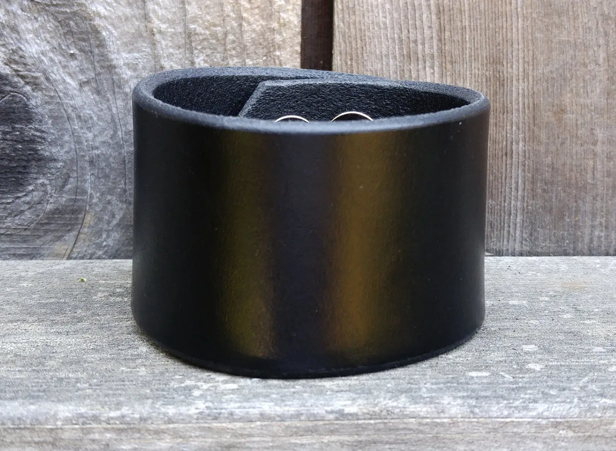 1¾-inch-Wide Handmade Leather Wristband