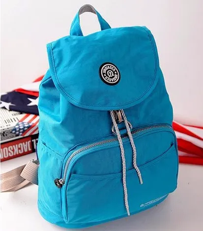 10 Colors Waterproof Nylon Backpack for Women