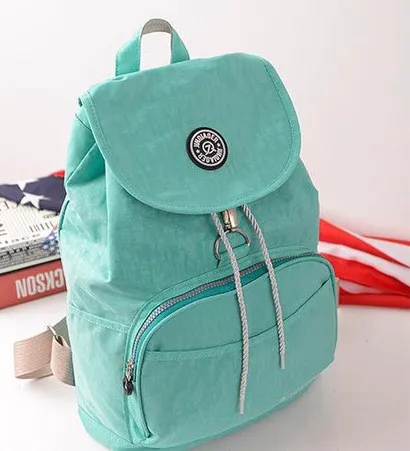 10 Colors Waterproof Nylon Backpack for Women