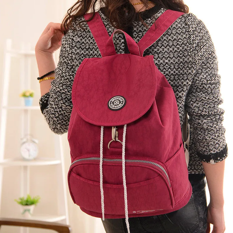10 Colors Waterproof Nylon Backpack for Women
