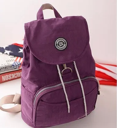 10 Colors Waterproof Nylon Backpack for Women