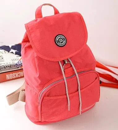 10 Colors Waterproof Nylon Backpack for Women