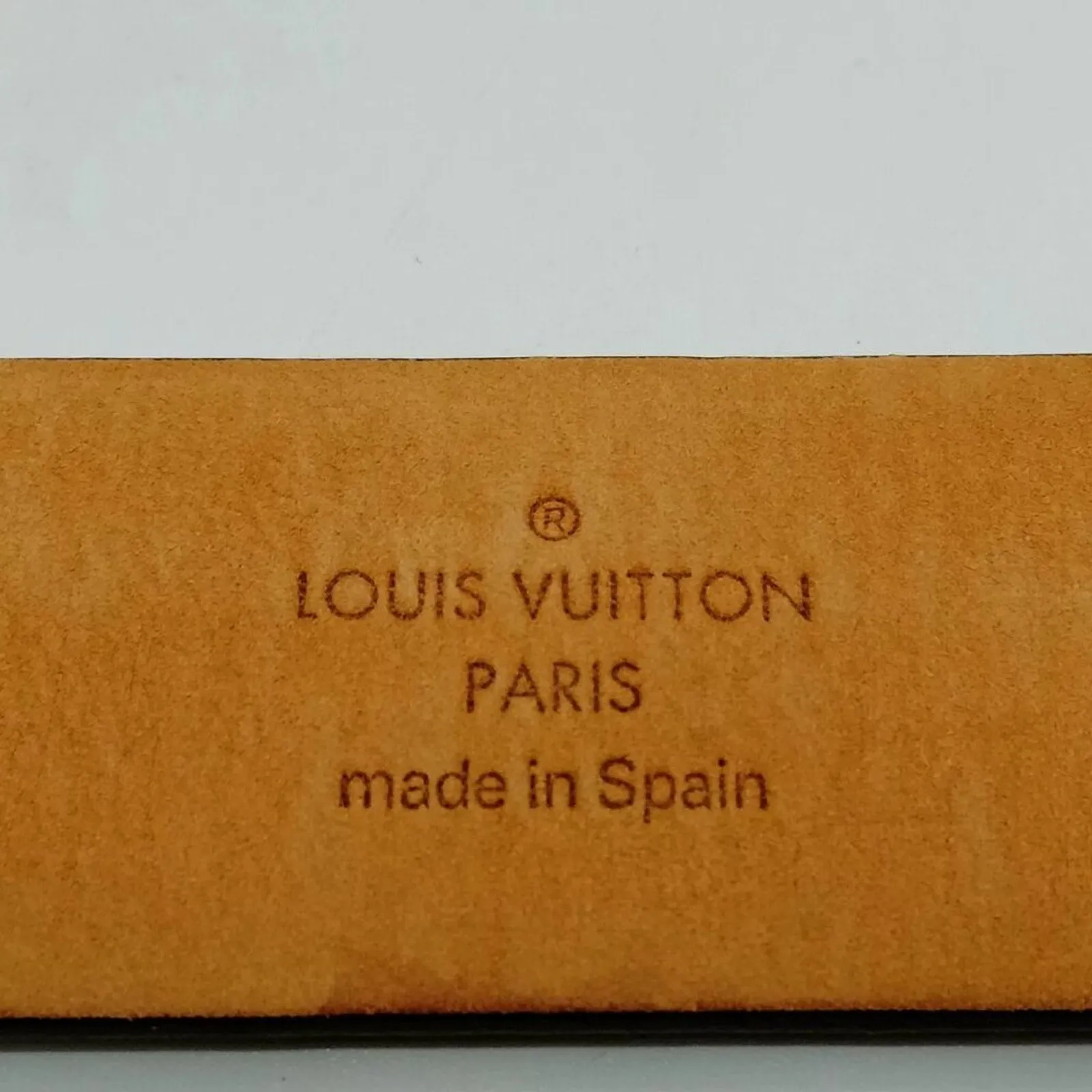 100% Authentic Louis Vuitton Belt Browns Damier Ebene