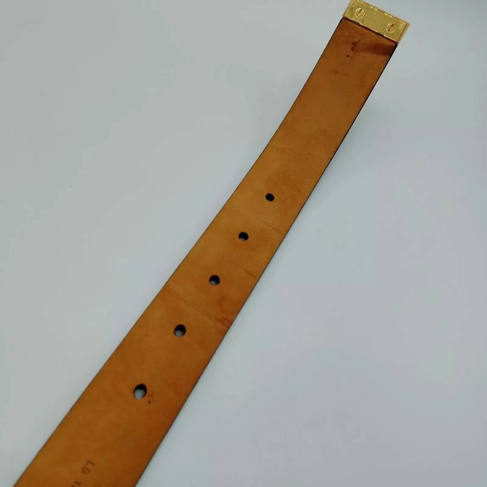 100% Authentic Louis Vuitton Belt Browns Damier Ebene