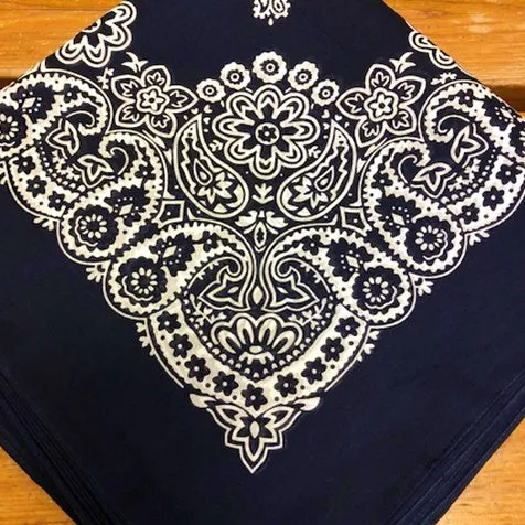100% Cotton X-Large Bandana 27" x 27"