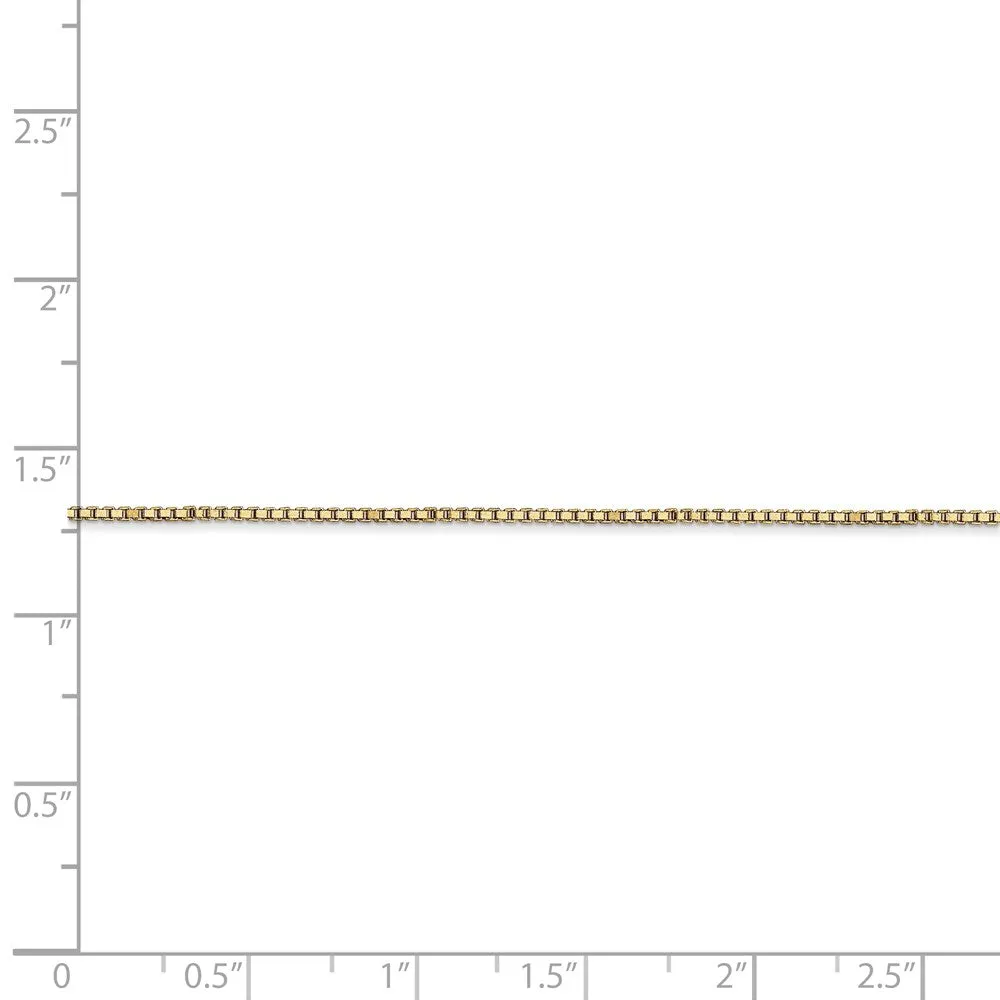 14k 1.1mm Box Chain