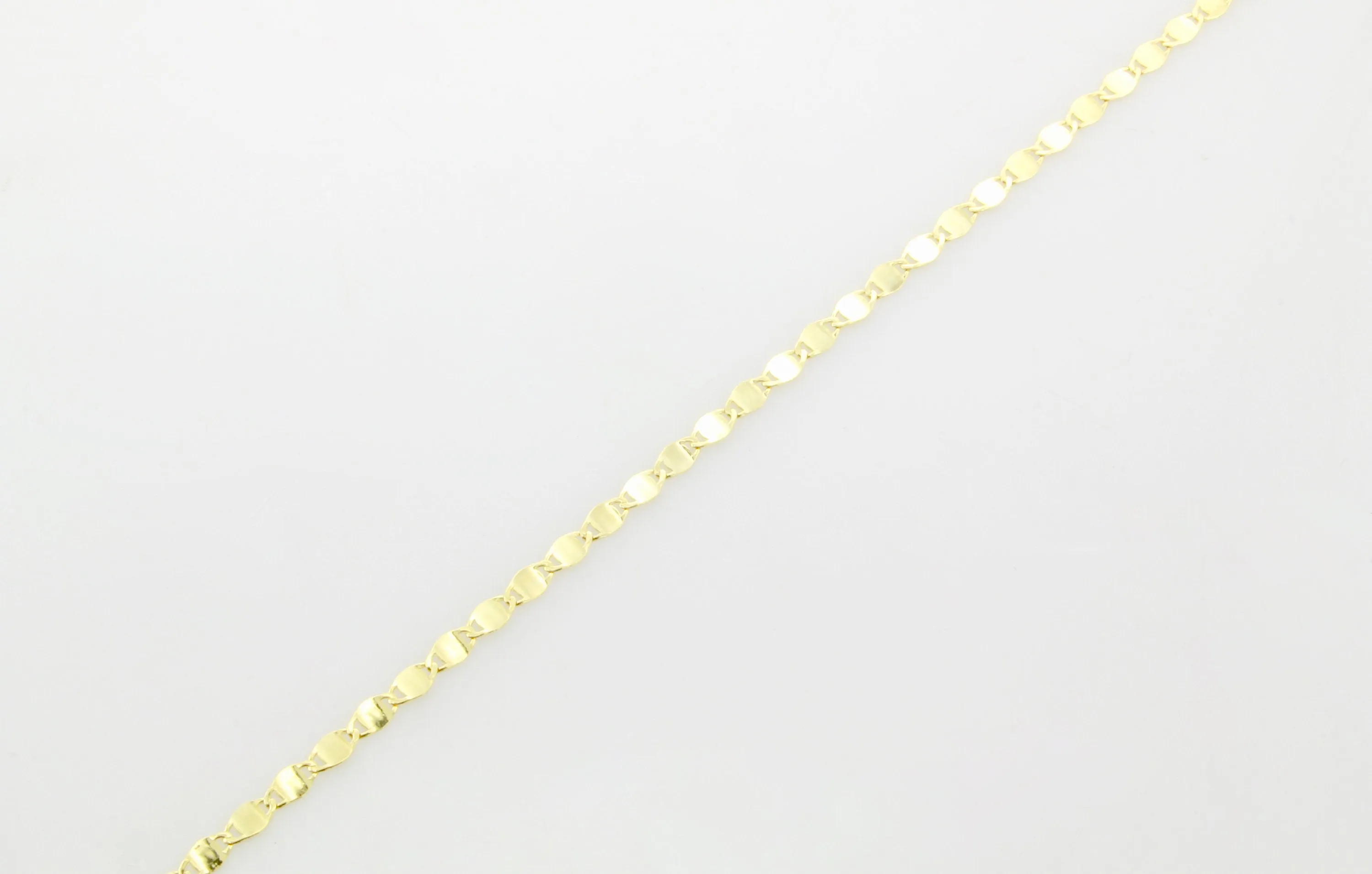 14K Gold Mirrored Sparkle Chain Anklet
