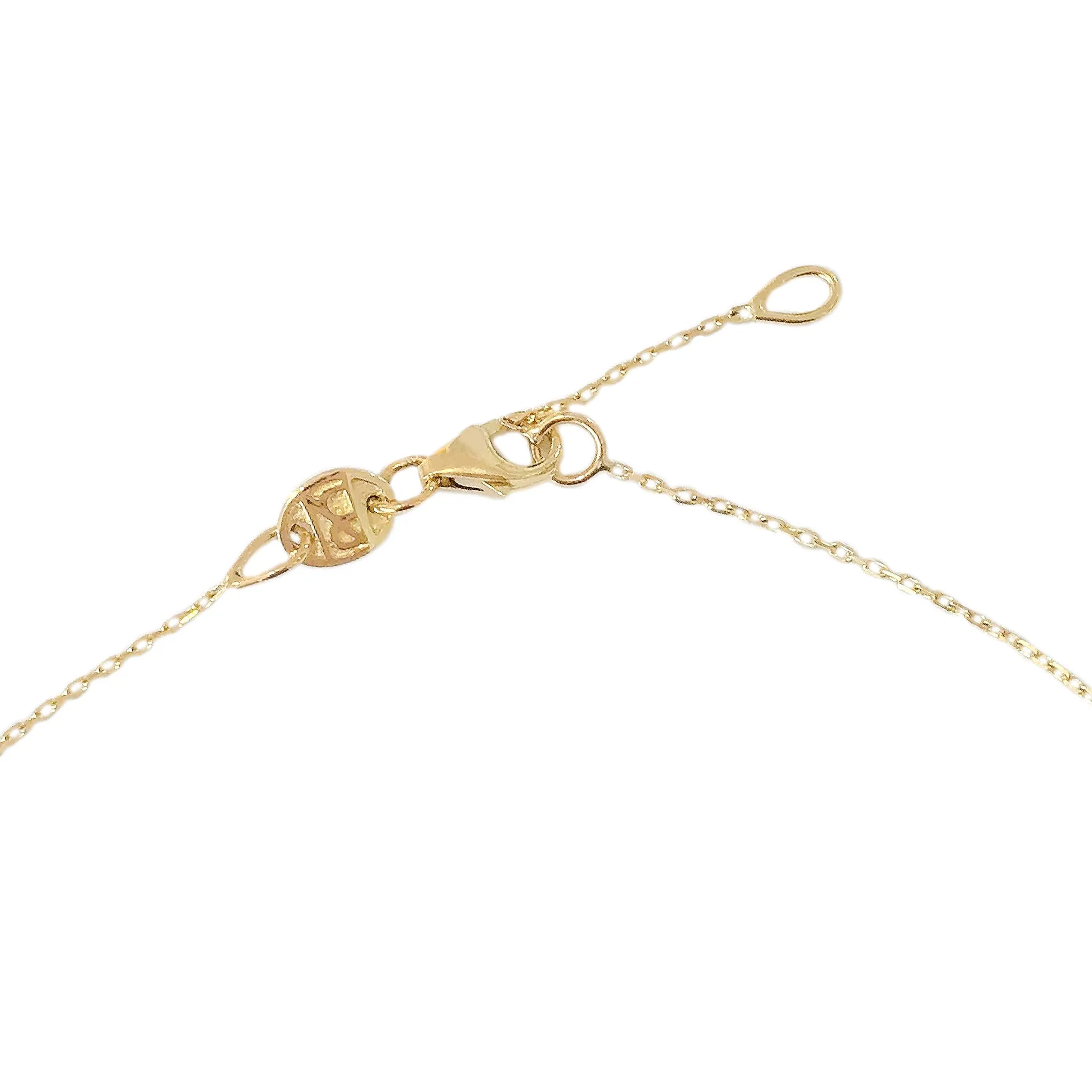 14K Gold Triple Marijuana Ankle Bracelet (Anklet)