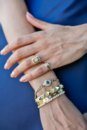 14KT Gold Diamond Evil Eye Layla Chain Bracelet