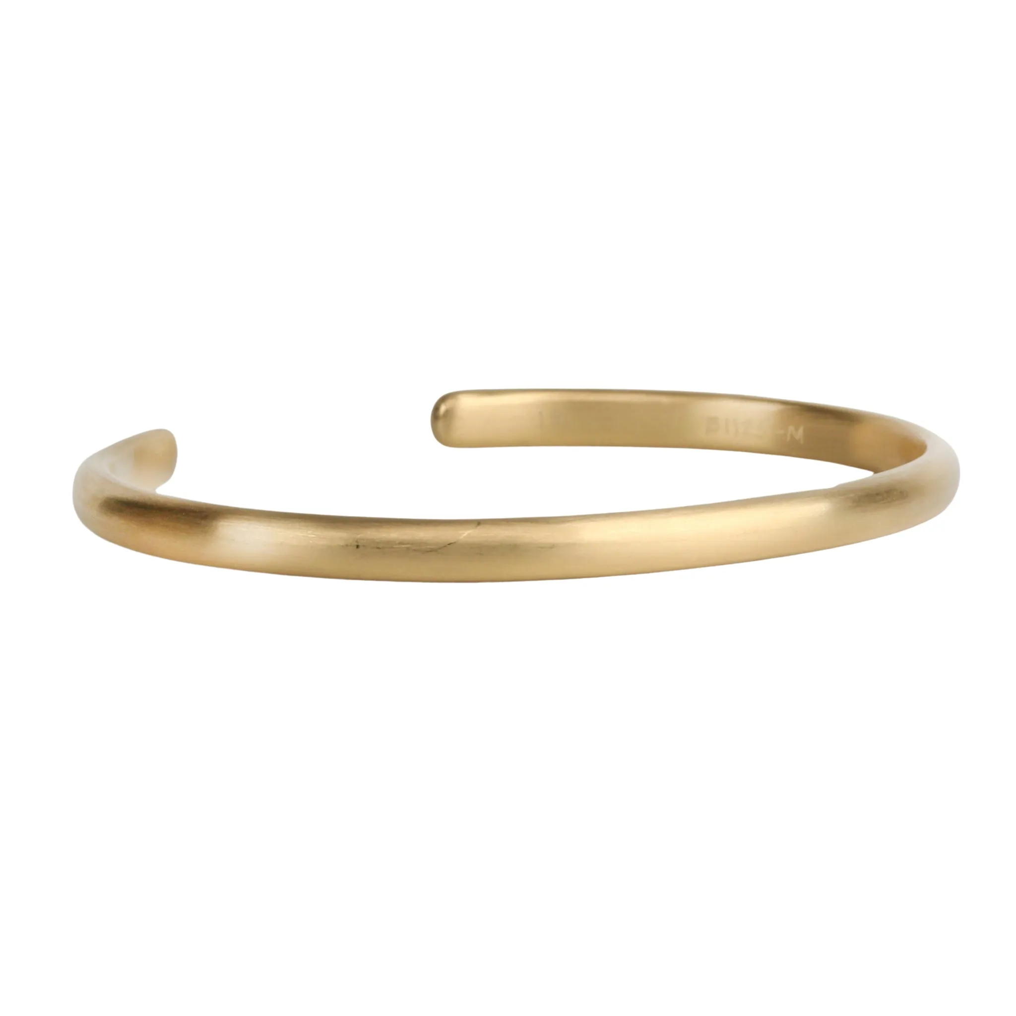 18K 4mm Rounded Cuff Bracelet