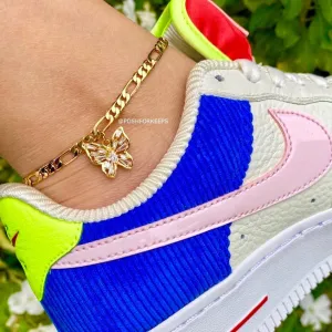 18K GOLD BUTTERFLY KISS ANKLET