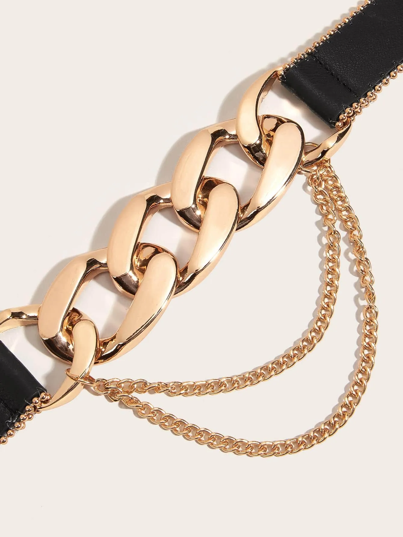 1pc Glitter Chain Decor Belt