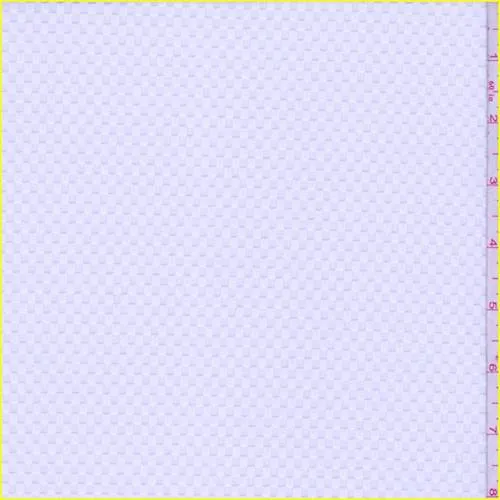 2 3/8 YD PC-White Jacquard Check Activewear Fabric