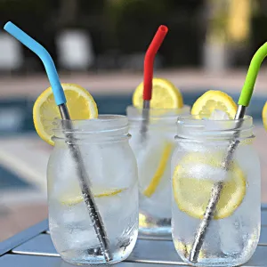 2 Piece: Eco-Friendly Reusable Drinking Straws
