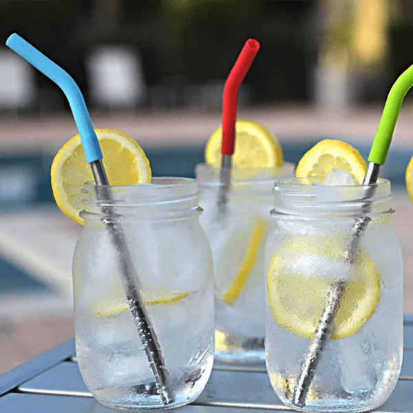 2 Piece: Eco-Friendly Reusable Drinking Straws