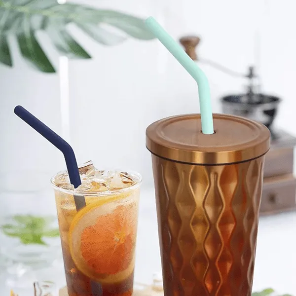 2 Piece: Eco-Friendly Reusable Drinking Straws