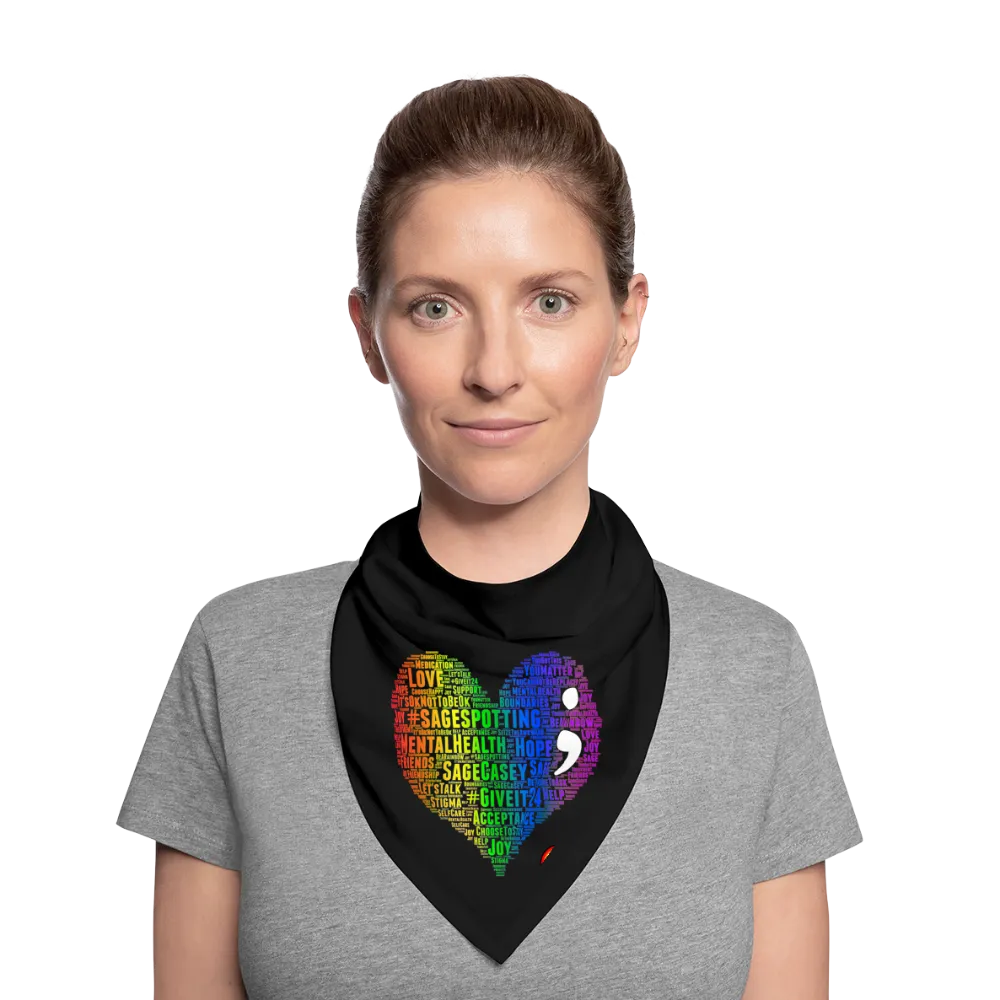 2023 Rainbow Party HEART Bandana (People OR Pets!)