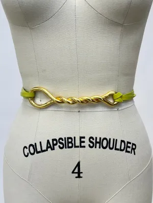 2024 Bottega Veneta Leather Double Strap Belt