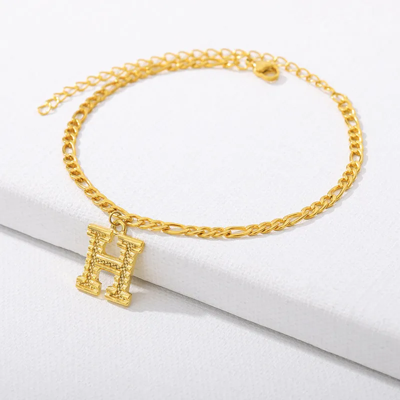 26 English alphabet anklets