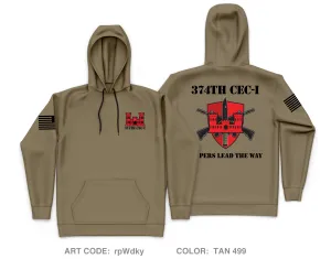 374th CEC-I Core Men's Hooded Performance Sweatshirt - rpWdky