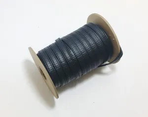 3/8" Quadruple Fold Stitched Black Reinforced PVC Stripping in (5 yards) belt straps; jacket cord; purse straps; camera bag straps