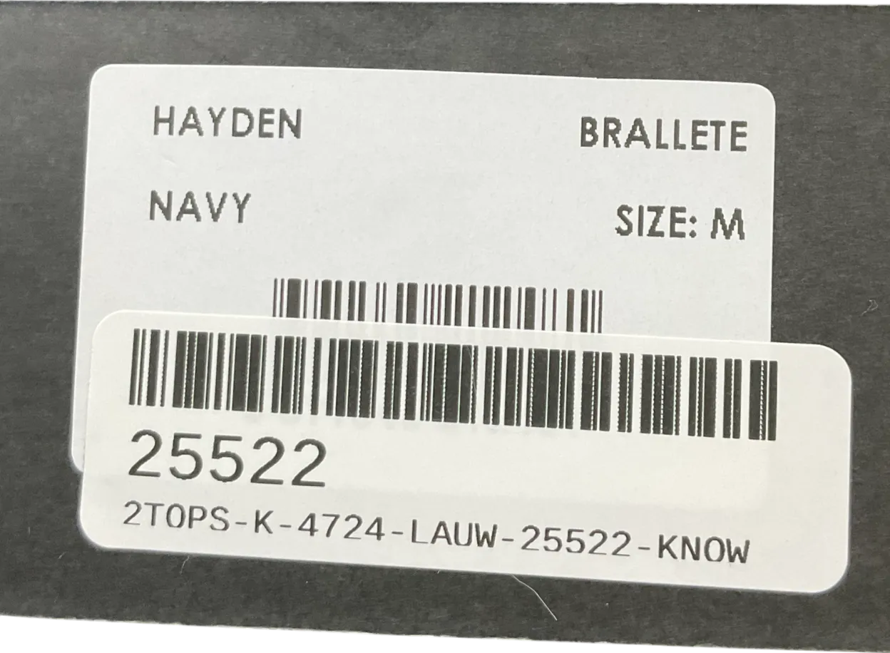 4th Arq Blue Hayden Bralette UK M
