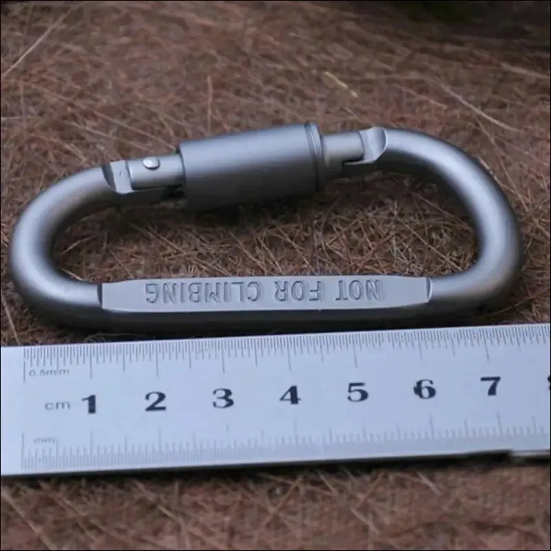 6pcs/lot carabiner travel kit camping equipment alloy aluminum survival gear camp mountaineering