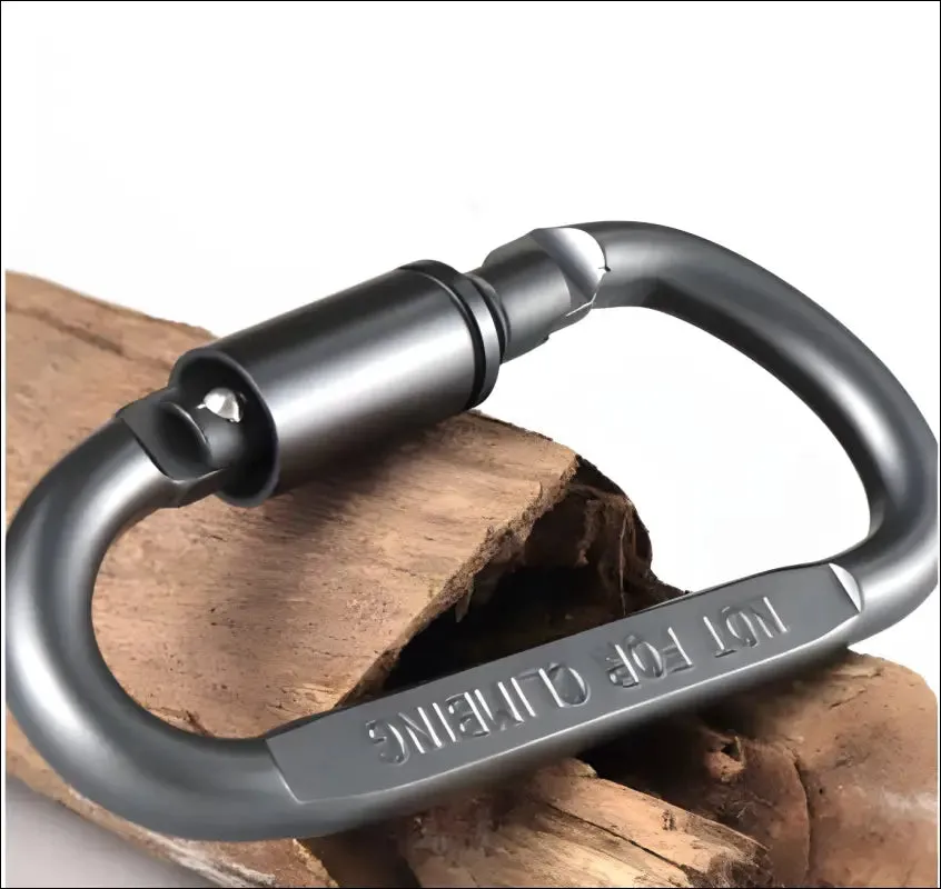 6pcs/lot carabiner travel kit camping equipment alloy aluminum survival gear camp mountaineering