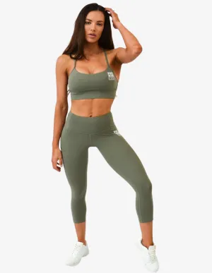 A2G GYM LEGGINGS | KHAKI 7/8
