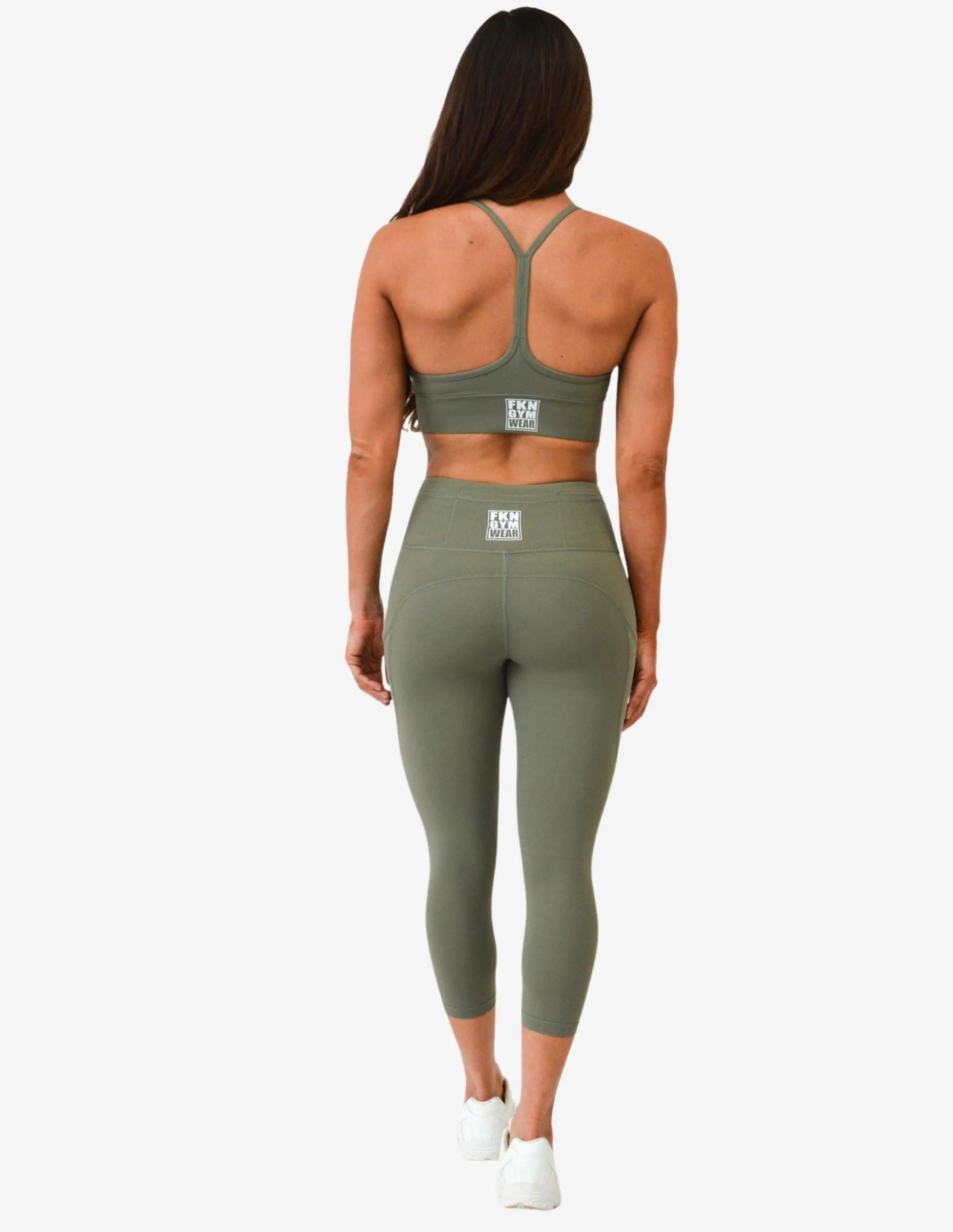 A2G GYM LEGGINGS | KHAKI 7/8