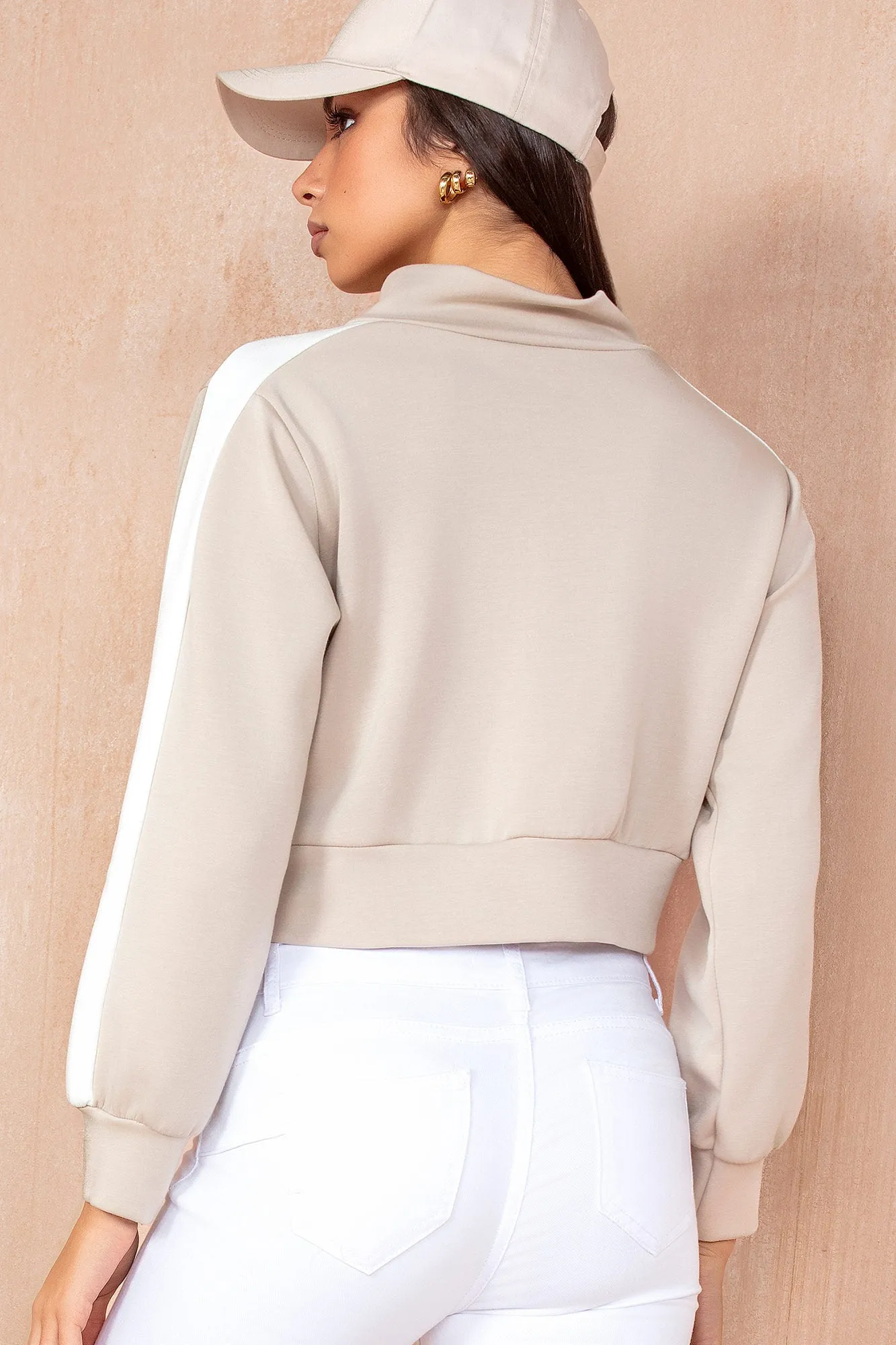 Abigail Stone Zip Up Top