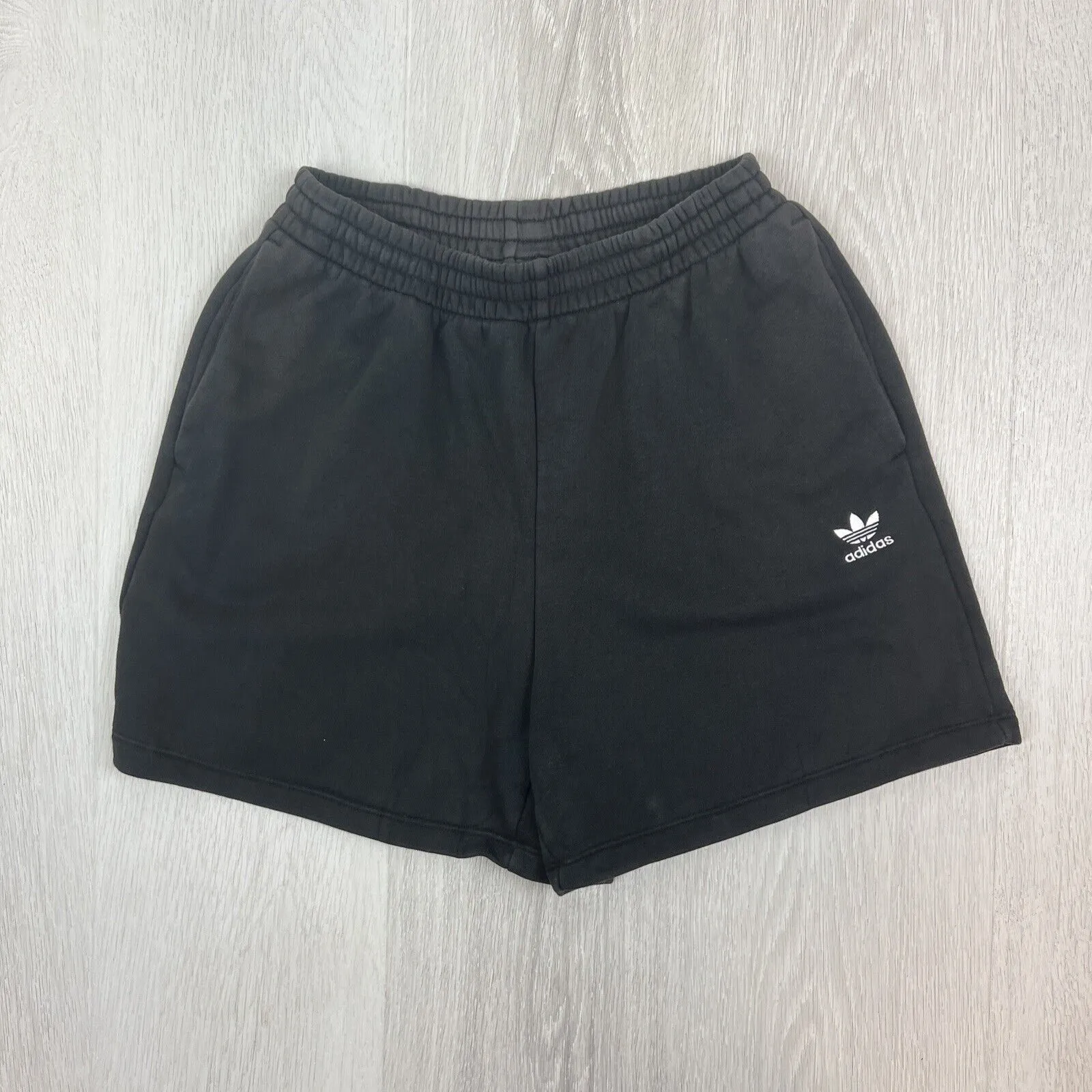 Adidas Original Womens Black Activewear Sweat Shorts Size 8