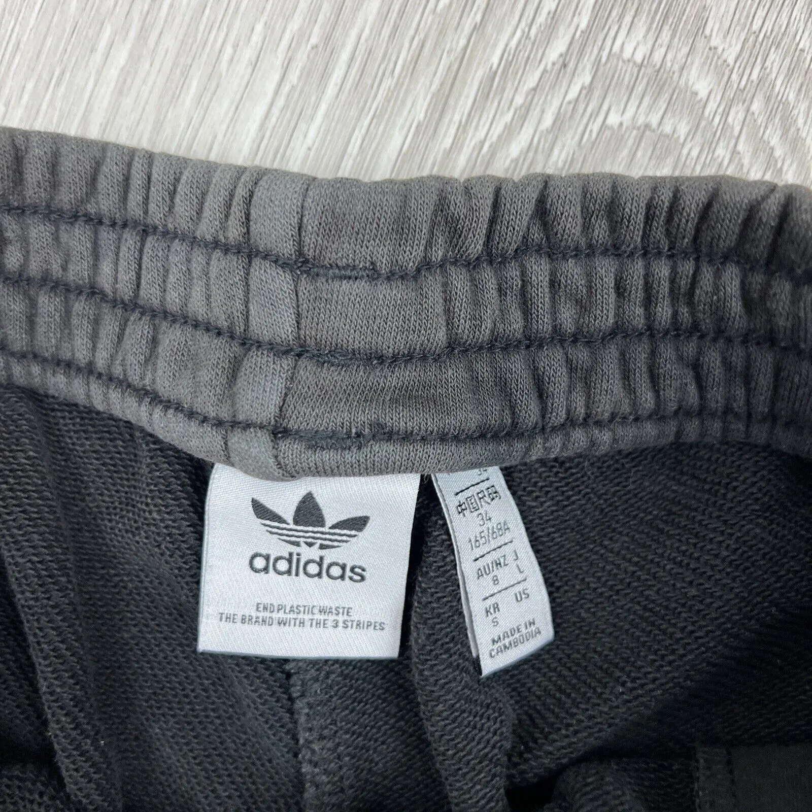 Adidas Original Womens Black Activewear Sweat Shorts Size 8