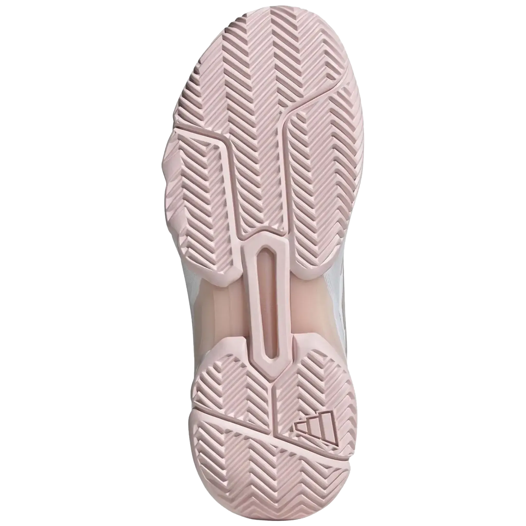 Adidas Women's Courtjam Control 3 White/Sandy Pink Metallic/Sandy Pink