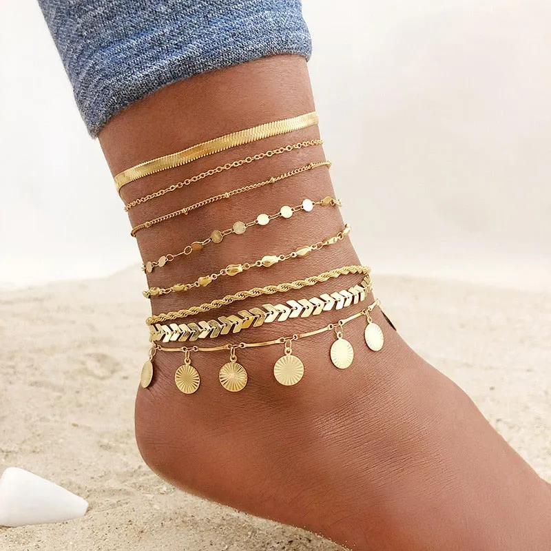 Adjustable Hypoallergenic Snake Chain Anklet