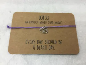 Adjustable Lotus Anklet