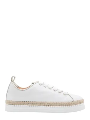 AGL Neive Sneaker With Welt in White/Sandy