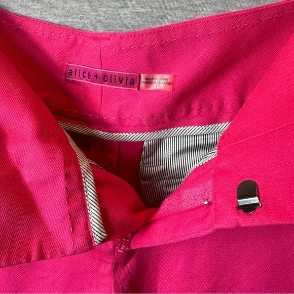 Alice &amp; Olivia Cady Shorts Women Size 2 Hot Pink EUC Slimming