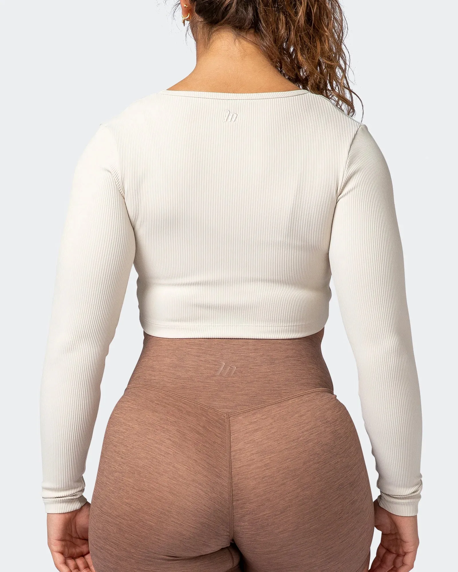 Align Cropped Rib Top - Cream
