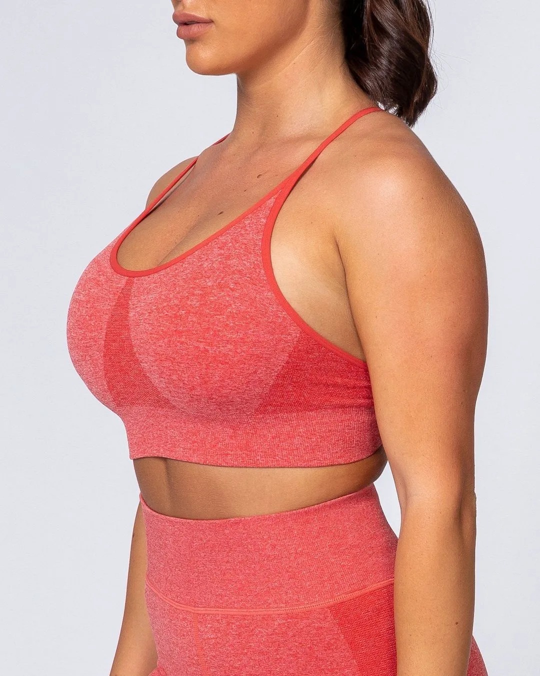 All Day Strap Seamless Bra - Poppy Marl