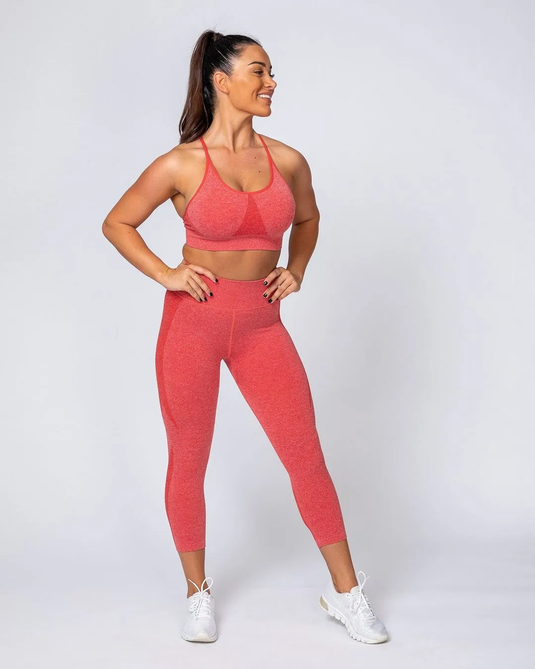 All Day Strap Seamless Bra - Poppy Marl