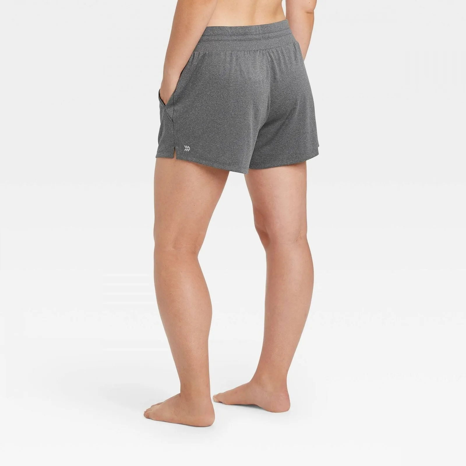 All In Motion Women's Essential Mid Rise Knit Shorts