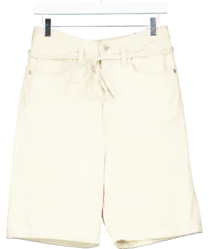 & Other Stories Beige Tie Waist Shorts UK 6