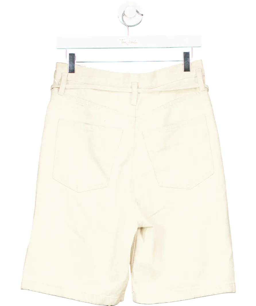 & Other Stories Beige Tie Waist Shorts UK 6