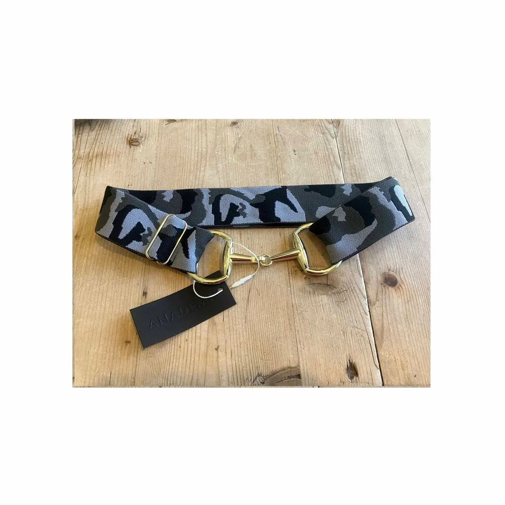 Anademi Gold Bit Stretch Belt