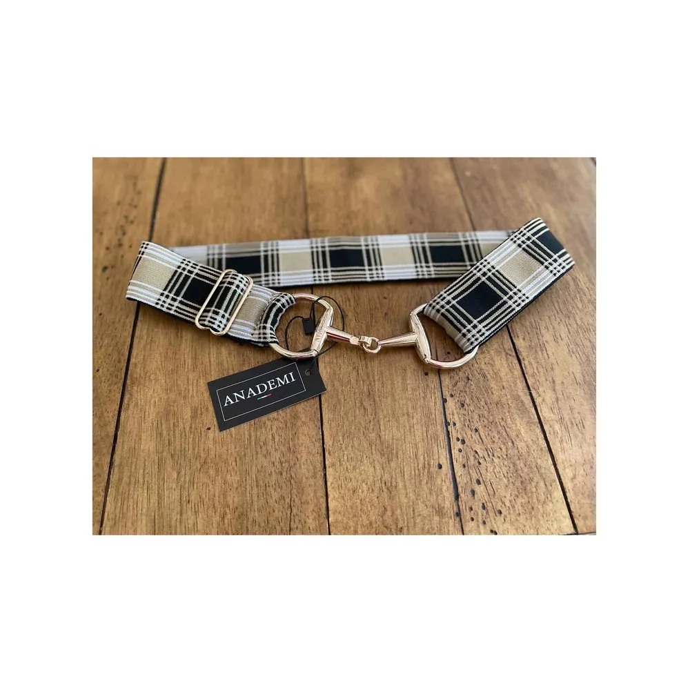 Anademi Gold Bit Stretch Belt