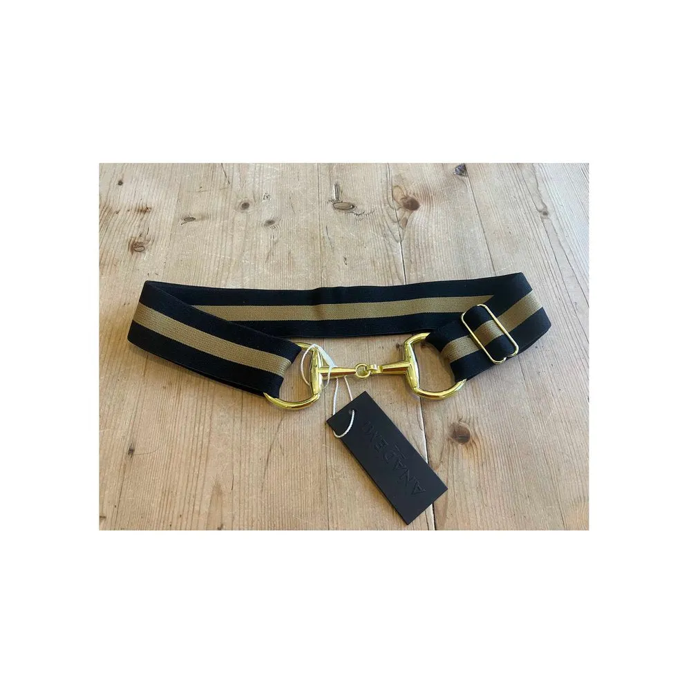 Anademi Gold Bit Stretch Belt
