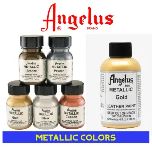ANGELUS ACRYLIC PAINTS -METALLIC COLORS